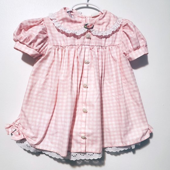 checkered baby dress